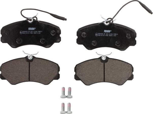 Ferodo FVR510 - Гальмівні колодки, дискові гальма autozip.com.ua