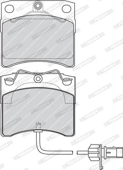 Ferodo FVR1492 - Гальмівні колодки, дискові гальма autozip.com.ua