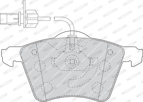 Ferodo FVR1484 - Гальмівні колодки, дискові гальма autozip.com.ua