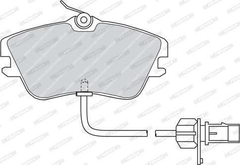 Ferodo FVR1519 - Гальмівні колодки, дискові гальма autozip.com.ua