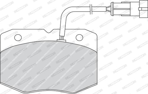 Ferodo FVR1352 - Гальмівні колодки, дискові гальма autozip.com.ua