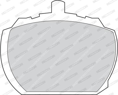 Ferodo FVR833 - Гальмівні колодки, дискові гальма autozip.com.ua