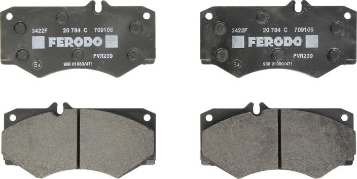Ferodo FVR239 - Гальмівні колодки, дискові гальма autozip.com.ua