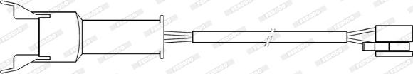 Ferodo FWI314 - Сигналізатор, знос гальмівних колодок autozip.com.ua