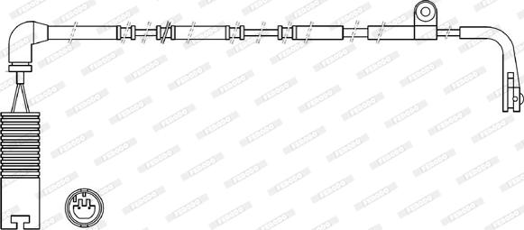 Ferodo FWI315 - Сигналізатор, знос гальмівних колодок autozip.com.ua