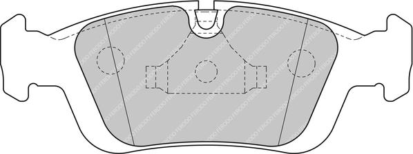 Ferodo Racing FDS1300 - Гальмівні колодки, дискові гальма autozip.com.ua