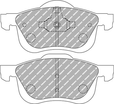 Ferodo Racing FCP1382H - Гальмівні колодки, дискові гальма autozip.com.ua