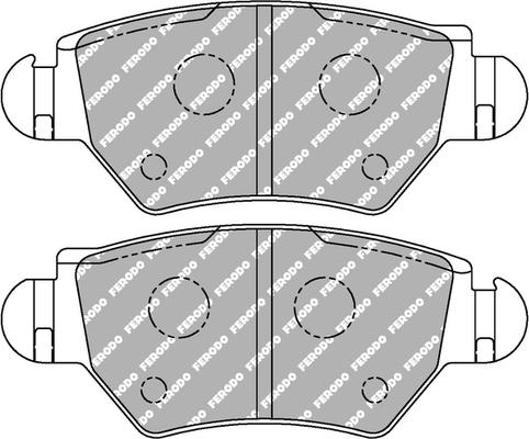 Ferodo Racing FCP1294H - Гальмівні колодки, дискові гальма autozip.com.ua