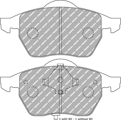 Ferodo Racing FDS1463 - Гальмівні колодки, дискові гальма autozip.com.ua