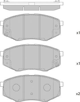 FI.BA FBP4407 - Гальмівні колодки, дискові гальма autozip.com.ua