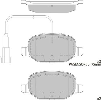 FI.BA FBP4415 - Гальмівні колодки, дискові гальма autozip.com.ua