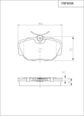 FI.BA FBP4056 - Гальмівні колодки, дискові гальма autozip.com.ua