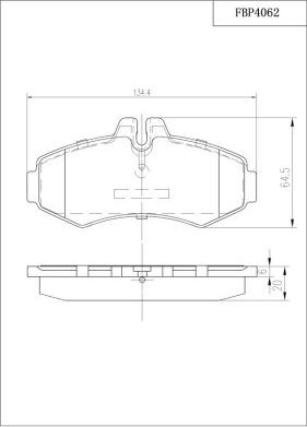 FI.BA FBP4062 - Гальмівні колодки, дискові гальма autozip.com.ua