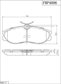 FI.BA FBP4006 - Гальмівні колодки, дискові гальма autozip.com.ua