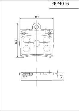 FI.BA FBP4016 - Гальмівні колодки, дискові гальма autozip.com.ua