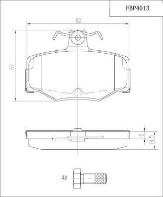 FI.BA FBP4013 - Гальмівні колодки, дискові гальма autozip.com.ua