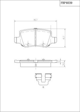 FI.BA FBP4039 - Гальмівні колодки, дискові гальма autozip.com.ua