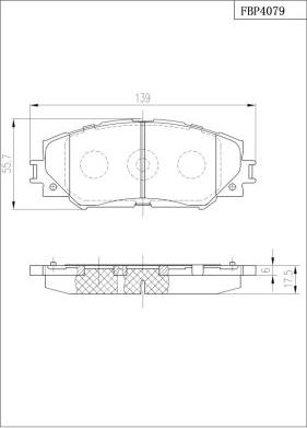 FI.BA FBP4079 - Гальмівні колодки, дискові гальма autozip.com.ua