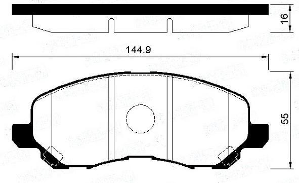 FI.BA FBP4195 - Гальмівні колодки, дискові гальма autozip.com.ua