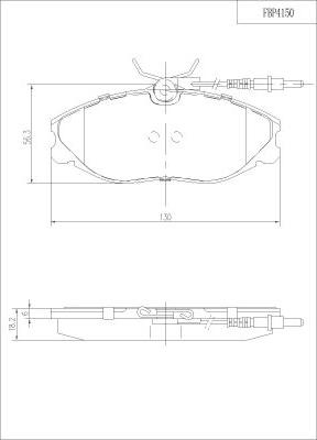 FI.BA FBP4150 - Гальмівні колодки, дискові гальма autozip.com.ua