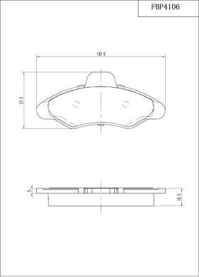 FI.BA FBP4106 - Гальмівні колодки, дискові гальма autozip.com.ua