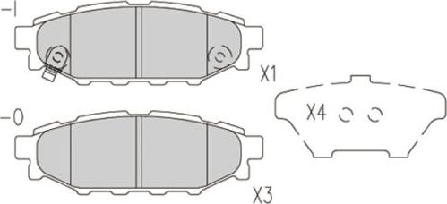 FI.BA FBP4186 - Гальмівні колодки, дискові гальма autozip.com.ua