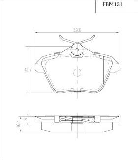 FI.BA FBP4131 - Гальмівні колодки, дискові гальма autozip.com.ua