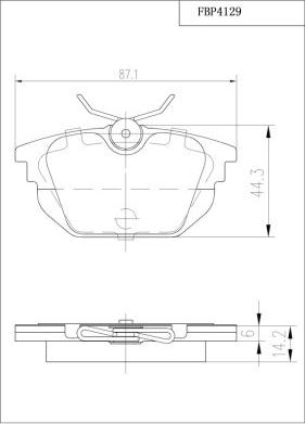 FI.BA FBP4129 - Гальмівні колодки, дискові гальма autozip.com.ua