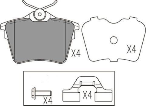 FI.BA FBP4172 - Гальмівні колодки, дискові гальма autozip.com.ua