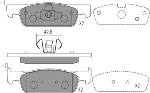 FI.BA FBP4177 - Гальмівні колодки, дискові гальма autozip.com.ua