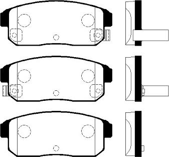 Nissan (Dongfeng) 44060AU025 - Гальмівні колодки, дискові гальма autozip.com.ua