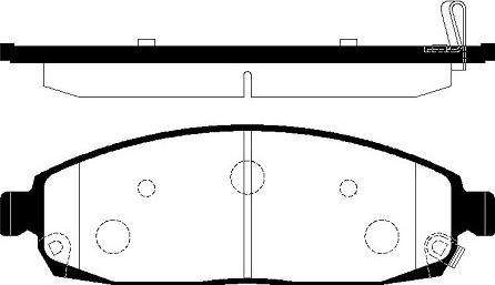 Japanparts JPAK18 - Гальмівні колодки, дискові гальма autozip.com.ua