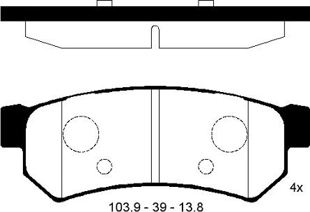 FI.BA FBP4269 - Гальмівні колодки, дискові гальма autozip.com.ua