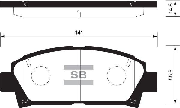 FI.BA FBP1466 - Гальмівні колодки, дискові гальма autozip.com.ua