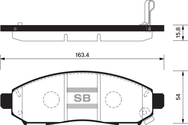 FI.BA FBP1460 - Гальмівні колодки, дискові гальма autozip.com.ua