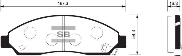 FI.BA FBP1408 - Гальмівні колодки, дискові гальма autozip.com.ua