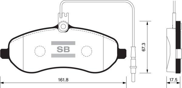 FI.BA FBP1415 - Гальмівні колодки, дискові гальма autozip.com.ua