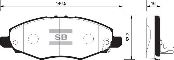 FI.BA FBP1412 - Гальмівні колодки, дискові гальма autozip.com.ua