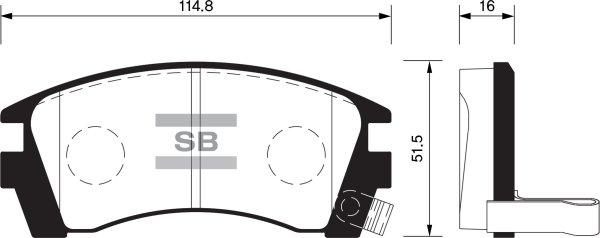 FI.BA FBP1488 - Гальмівні колодки, дискові гальма autozip.com.ua