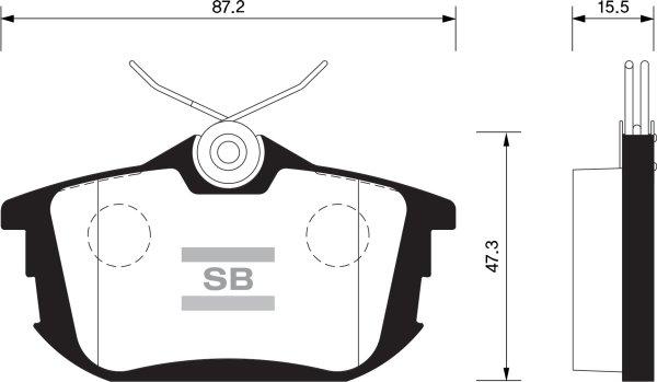 FI.BA FBP1531 - Гальмівні колодки, дискові гальма autozip.com.ua