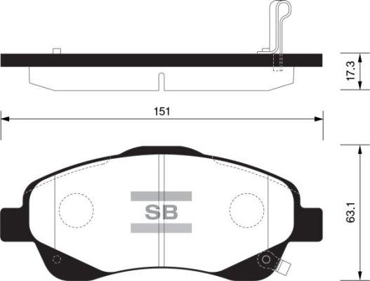 FI.BA FBP1576 - Гальмівні колодки, дискові гальма autozip.com.ua