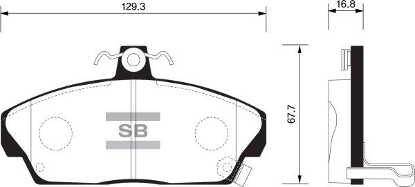 FI.BA FBP1571 - Гальмівні колодки, дискові гальма autozip.com.ua