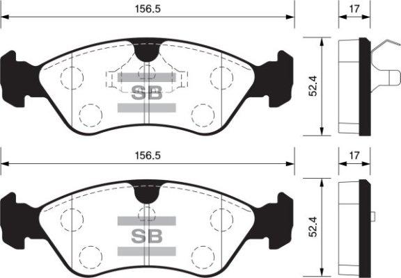 FI.BA FBP1078 - Гальмівні колодки, дискові гальма autozip.com.ua