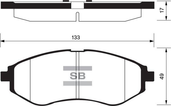 FI.BA FBP1158 - Гальмівні колодки, дискові гальма autozip.com.ua