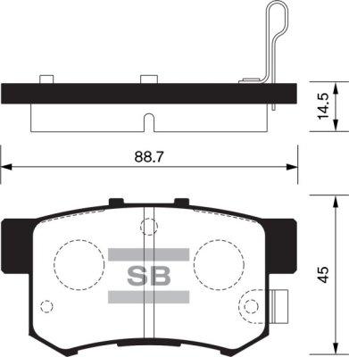 Hyundai 43022SEPC00 - Гальмівні колодки, дискові гальма autozip.com.ua