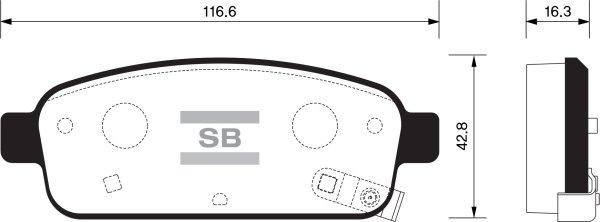 FI.BA FBP1363 - Гальмівні колодки, дискові гальма autozip.com.ua