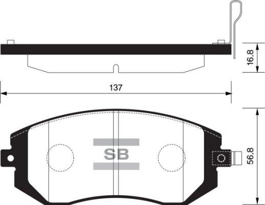 FI.BA FBP1367 - Гальмівні колодки, дискові гальма autozip.com.ua