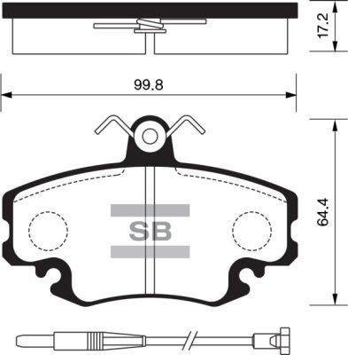 FI.BA FBP1243 - Гальмівні колодки, дискові гальма autozip.com.ua