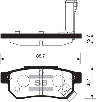 GMC 2173801 - Гальмівні колодки, дискові гальма autozip.com.ua