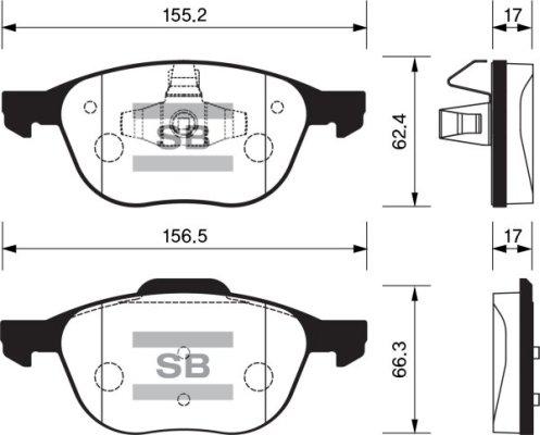 FI.BA FBP1260 - Гальмівні колодки, дискові гальма autozip.com.ua